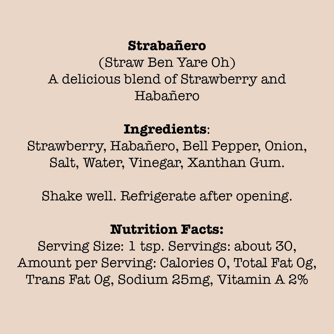Strabañero Hot Sauce - 5oz